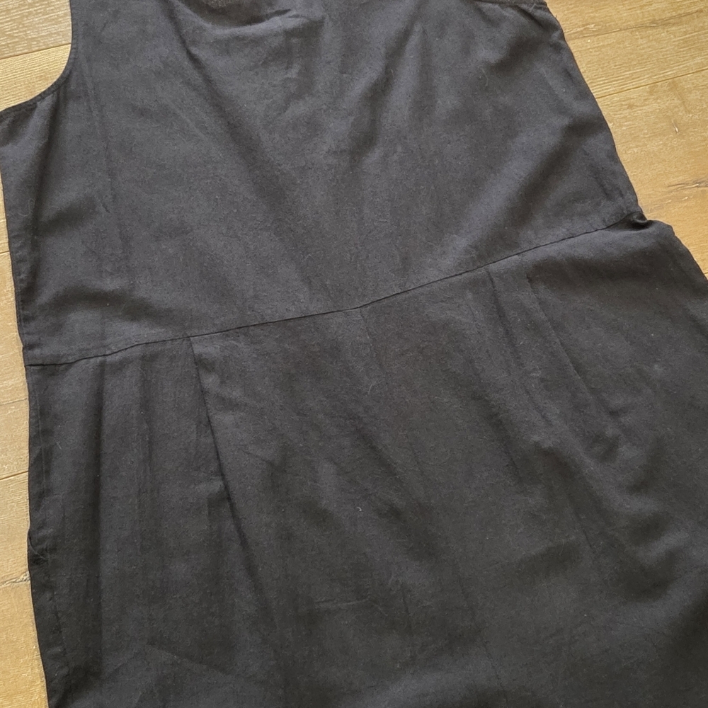 Eileen Fisher Wmns Organic Cotton Linen Relaxed Jumpsuit M Minimal Cottage Norm - Picture 9 of 10